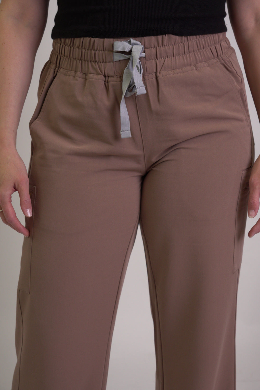 Wide-Leg Scrub Pants