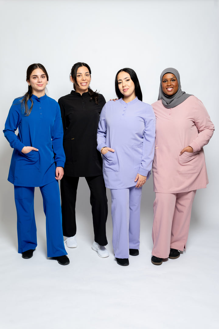 Wide-Leg Scrub Pants