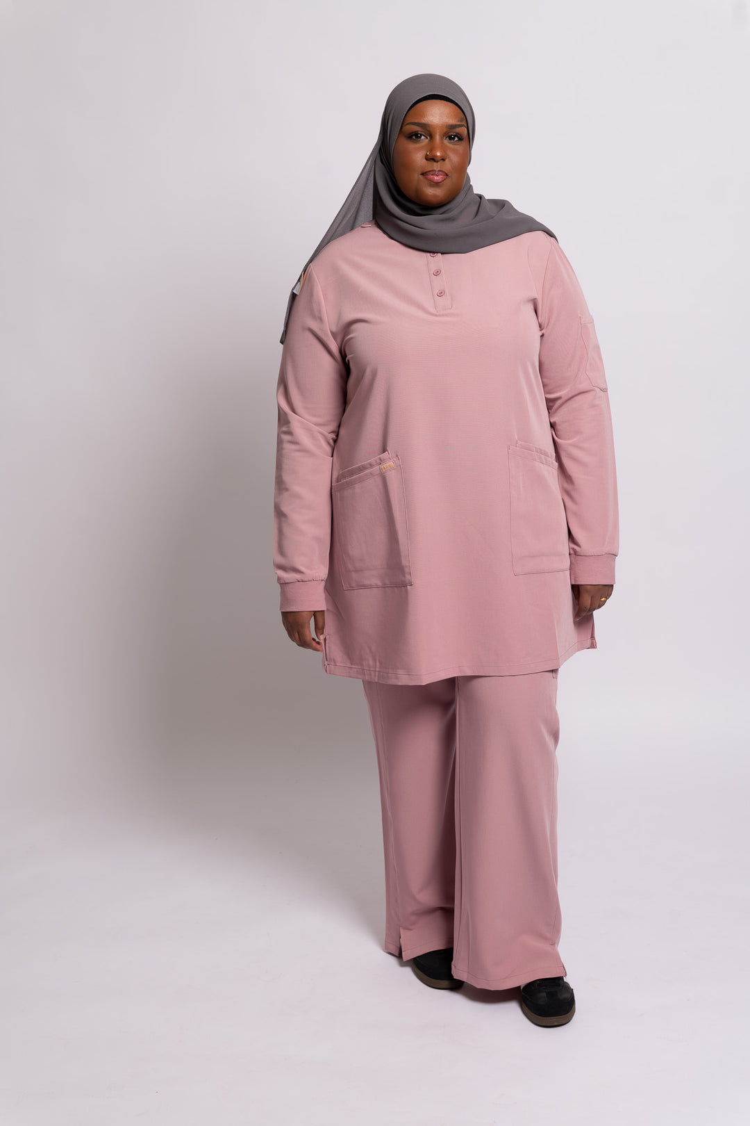 Wide-Leg Scrub Pants