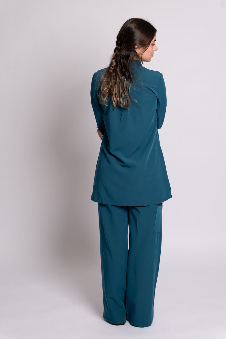 Wide-Leg Scrub Pants