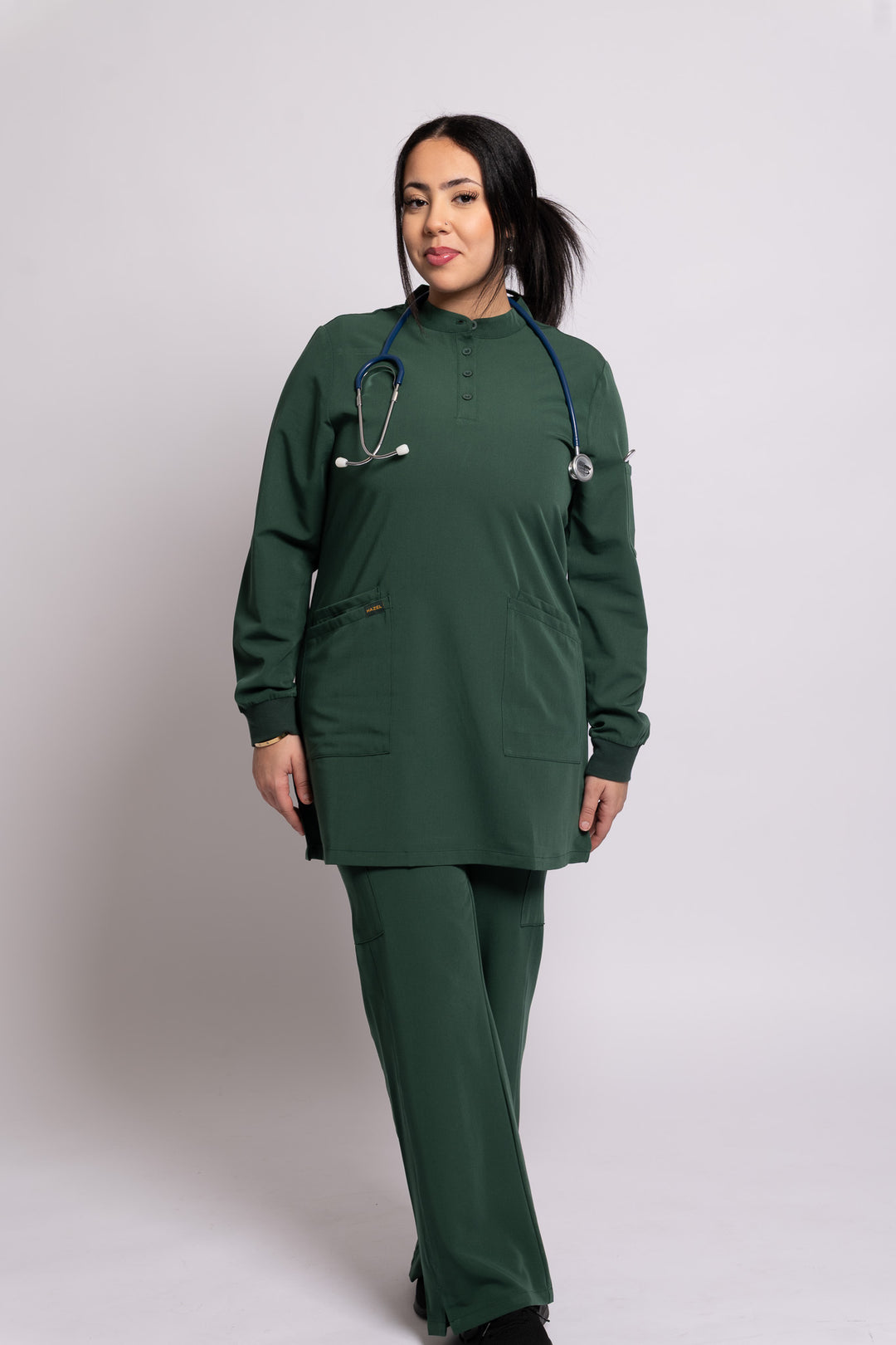 Wide-Leg Scrub Pants