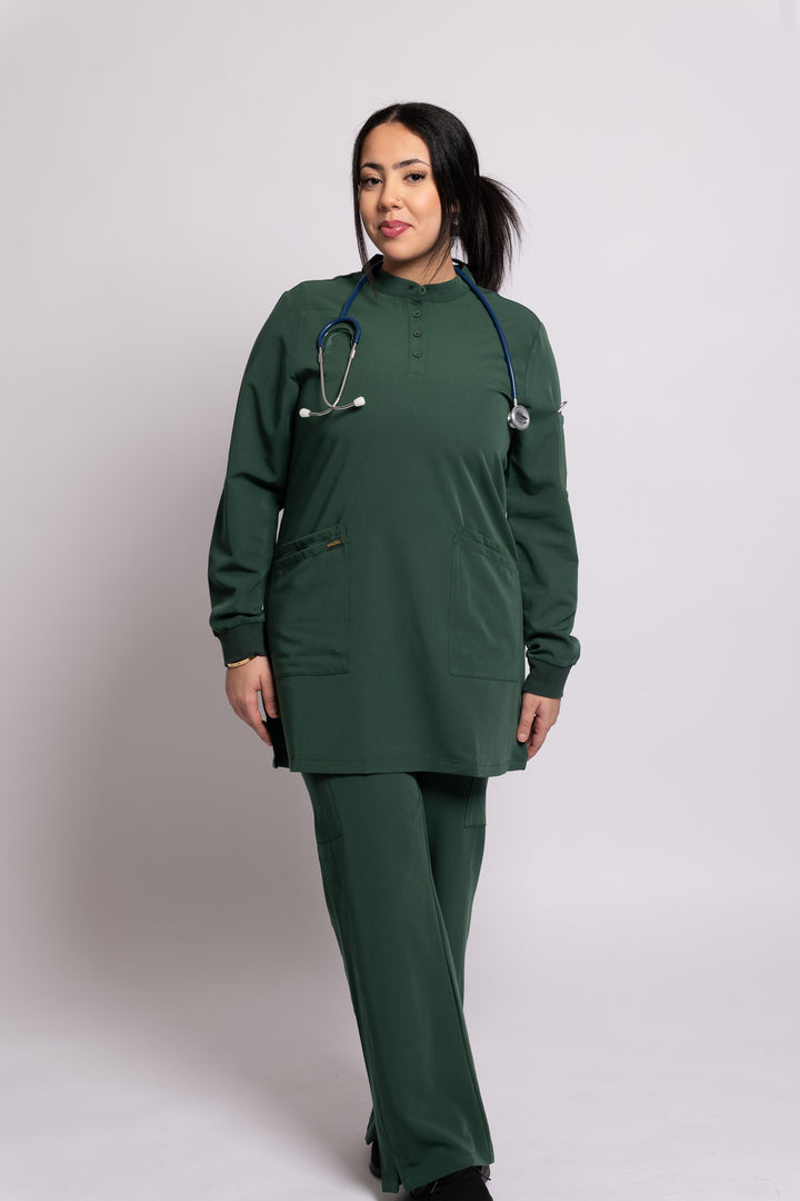 Wide-Leg Scrub Pants