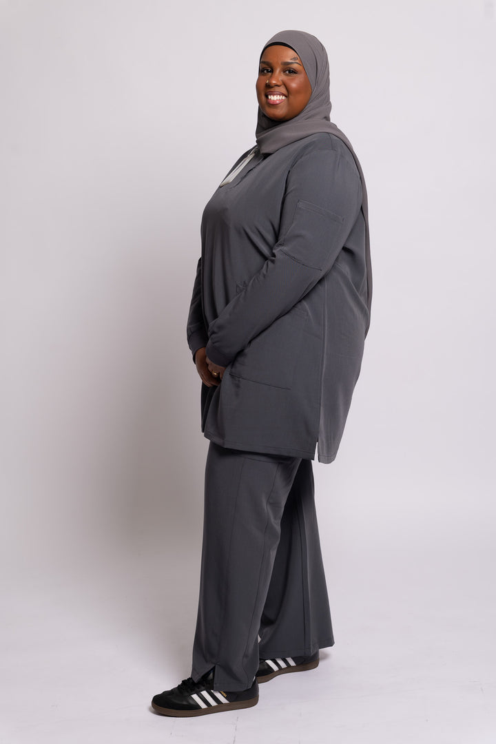 Wide-Leg Scrub Pants