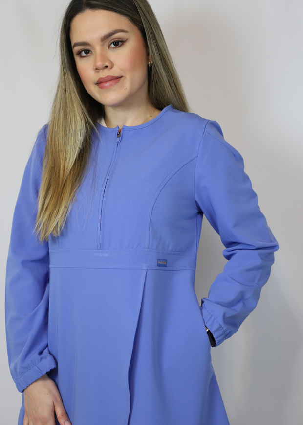 Rose Scrub Top Ciel Blue