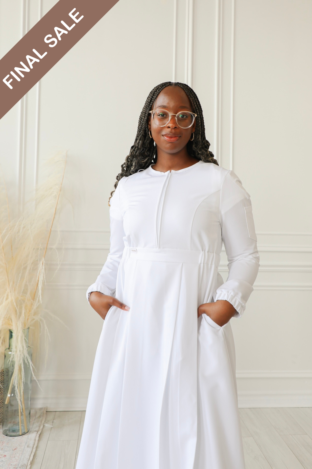 Jasmine Scrub Dress – Modest & Stylish Ankle-Length Scrub with 5 Pockets – Hazel GotYouCovered Jasmine Scrub Dress – Modest & Stylish Ankle-Length Scrub with 5 Pockets – Hazel GotYouCovered